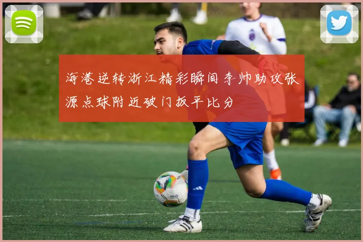 海港逆转浙江精彩瞬间李帅助攻张源点球附近破门扳平比分